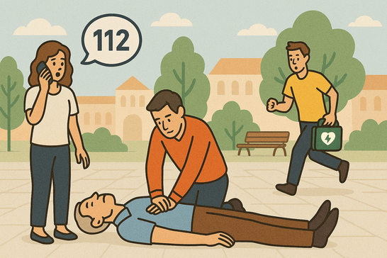 Herzstillstand erkennen – Erste Hilfe leisten mit einem AED