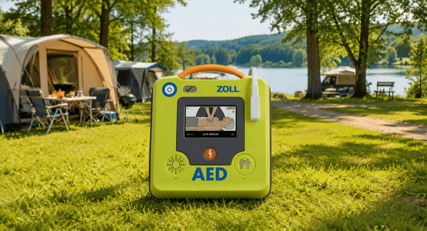 AED auf dem Campingplatz: Warum Defibrillatoren Leben retten können