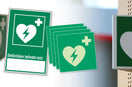 Wo sollte ein AED am besten aufgehängt werden?