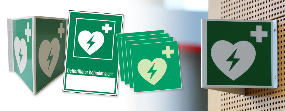 Wo sollte ein AED am besten aufgehängt werden?