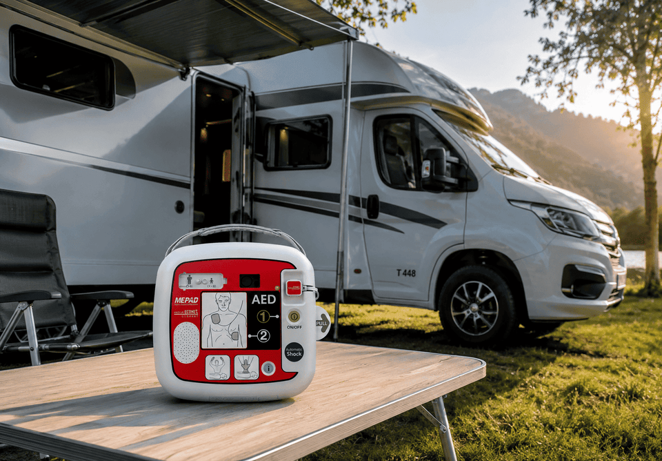 AED beim Camping: Wann ein Defibrillator im Wohnmobil sinnvoll sein kann