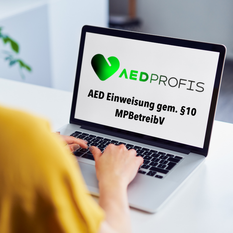 AED Einweisung gem. §10 MPBetreibV - Online (Gruppen-Event)