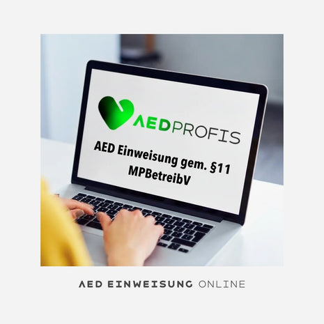 AED Einweisung online, gem. § 11 MPBetreibV