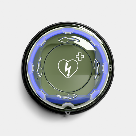 Rotaid Solid Plus mit Alarm Indoor AED-Wandkasten