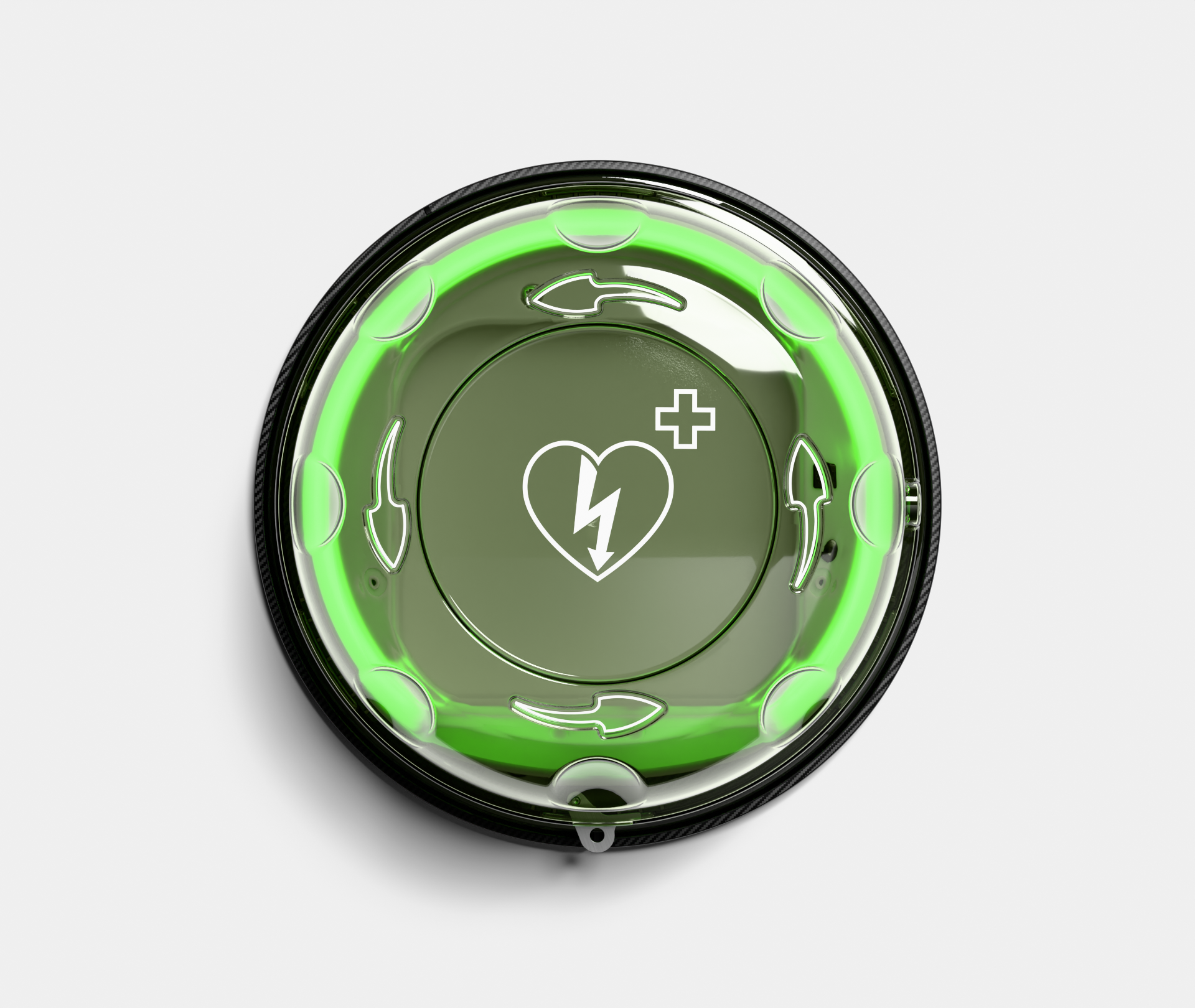 Rotaid Solid Plus mit Alarm Indoor AED-Wandkasten