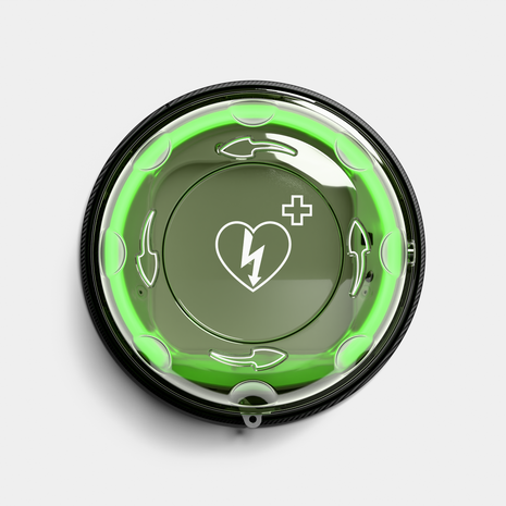 Rotaid Solid Plus mit Alarm Indoor AED-Wandkasten