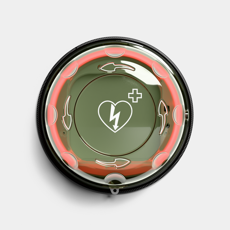 Rotaid Solid Plus mit Alarm Indoor AED-Wandkasten