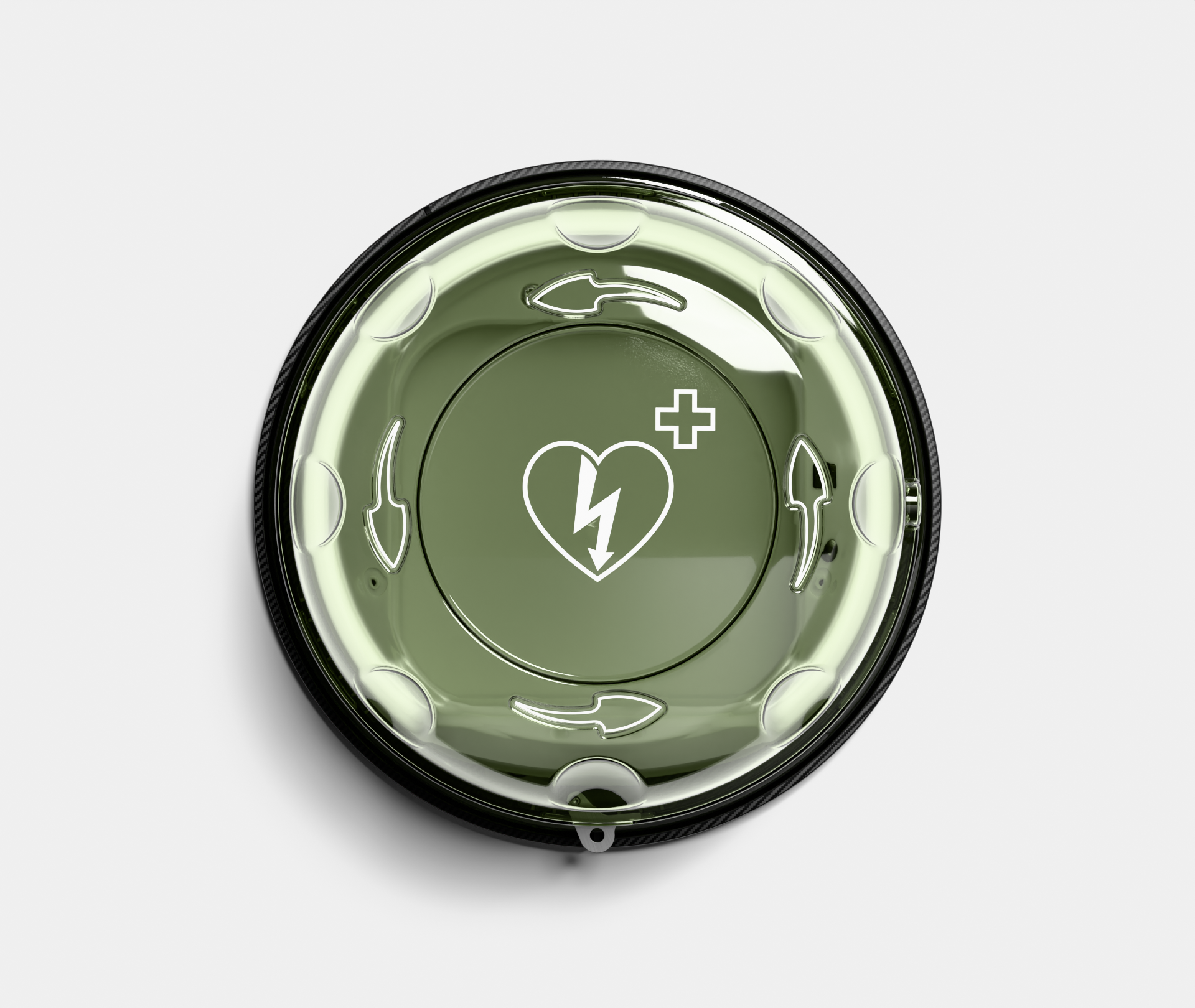 Rotaid Solid Plus mit Alarm Indoor AED-Wandkasten