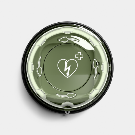 Rotaid Solid Plus mit Alarm Indoor AED-Wandkasten