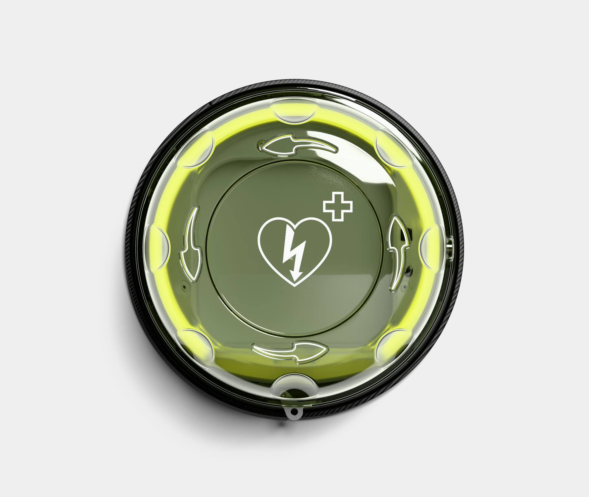 Rotaid Solid Plus mit Alarm Indoor AED-Wandkasten