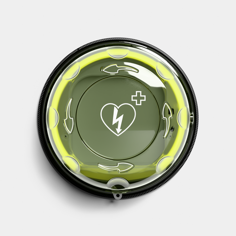 Rotaid Solid Plus mit Alarm Indoor AED-Wandkasten