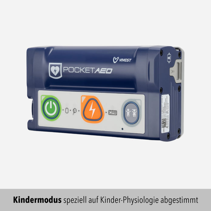ViVest P3 Pocket AED Halbautomat mit Kindermodus