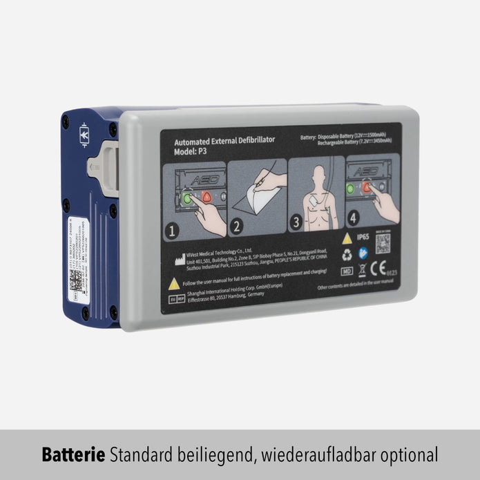 ViVest P3 Pocket AED Halbautomat mit Kindermodus