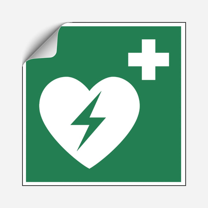 AED Hinweisaufkleber