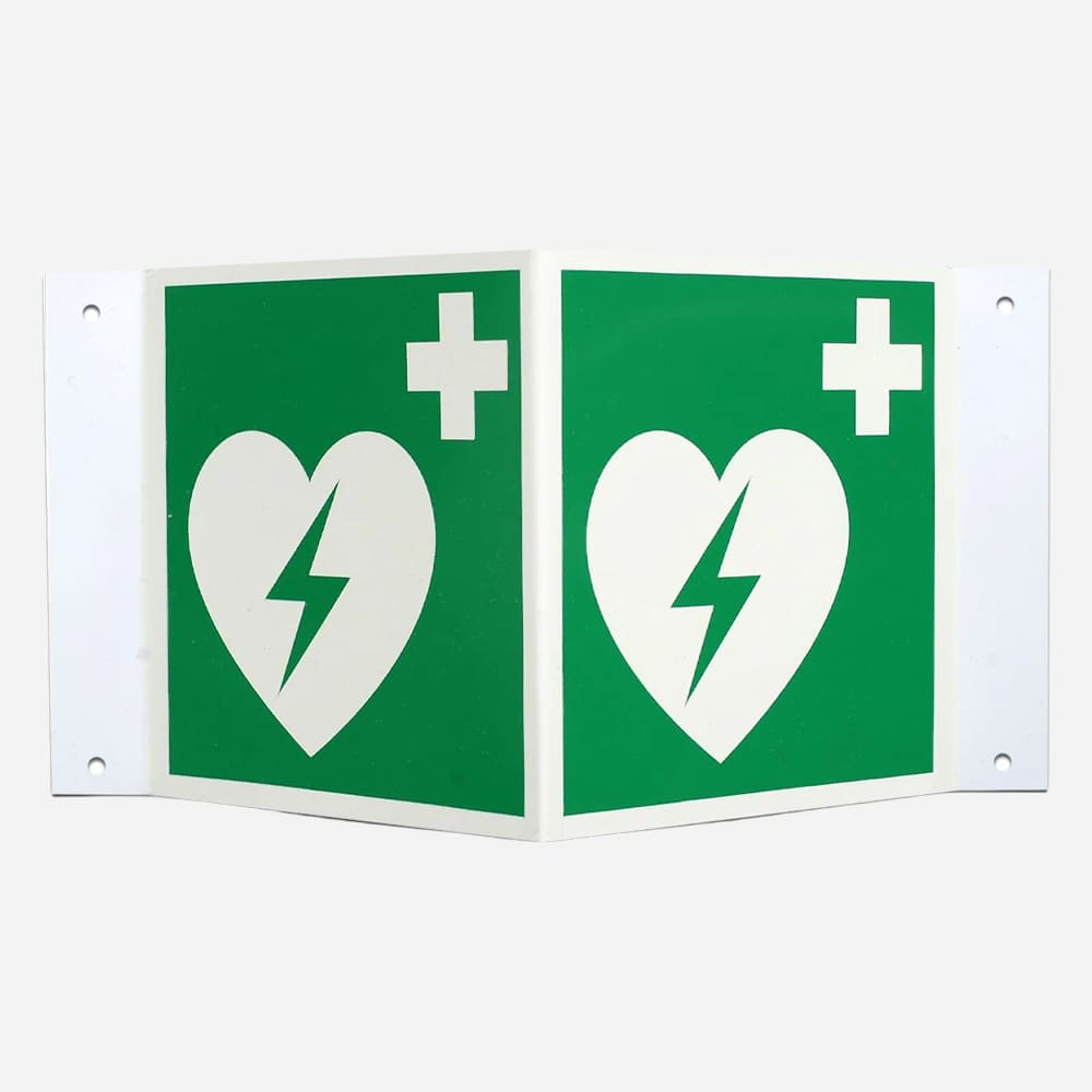 AED-Winkelschild